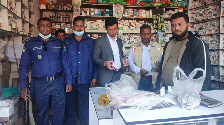 কুমারখালীতে ঔষধ ব্যাবসায়ীকে ১০ হাজার টাকা জরিমানা