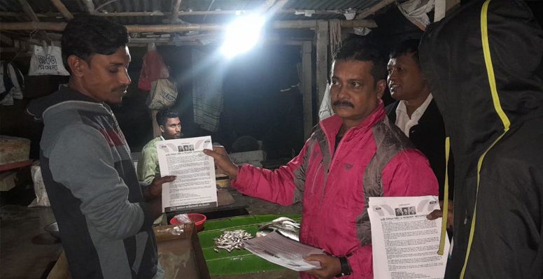 এ্যাড. অপুর নেতৃত্বে পঞ্চম দিনে কুষ্টিয়ায় বিএনপির লিফলেট বিতরণ