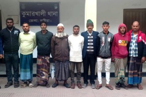 কুষ্টিয়াতে নির্বাচনী সহিংসতায় জড়িত ১৭ জন পুলিশের হাতে আটক