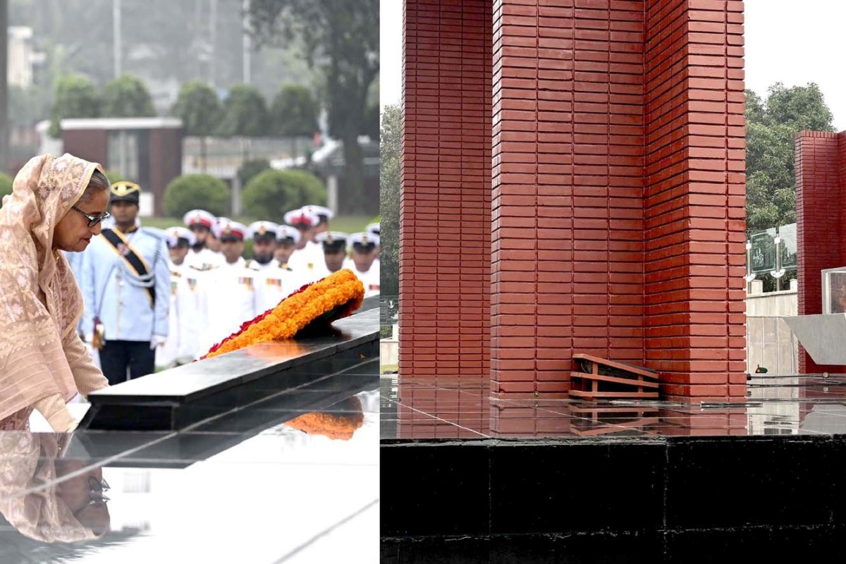 শিখা অনির্বাণে প্রধানমন্ত্রীর শ্রদ্ধা