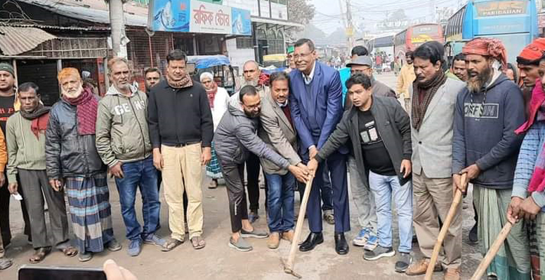 ভেড়ামারায় সড়ক ও জনপথের সংস্কার কাজের শুভ উদ্বোধন