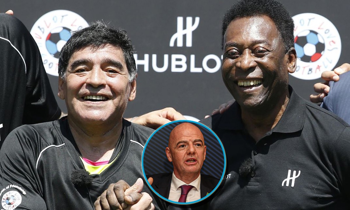 পেলে-ম্যারাডোনার মধ্যে যাকে বেছে নিলেন ফিফা সভাপতি