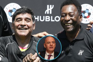 পেলে-ম্যারাডোনার মধ্যে যাকে বেছে নিলেন ফিফা সভাপতি