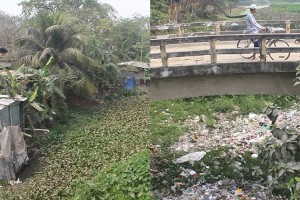 দৌলতপুরে প্রভাবশালীদের দখল ও দূষণে মৃতপ্রায় হিসনা নদী