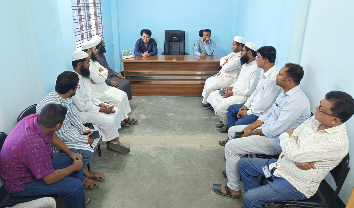 কুমারখালী প্রেসক্লাবের সদস্যদের সাথে  আলেম-ওলামাদের মতবিনিময় সভা