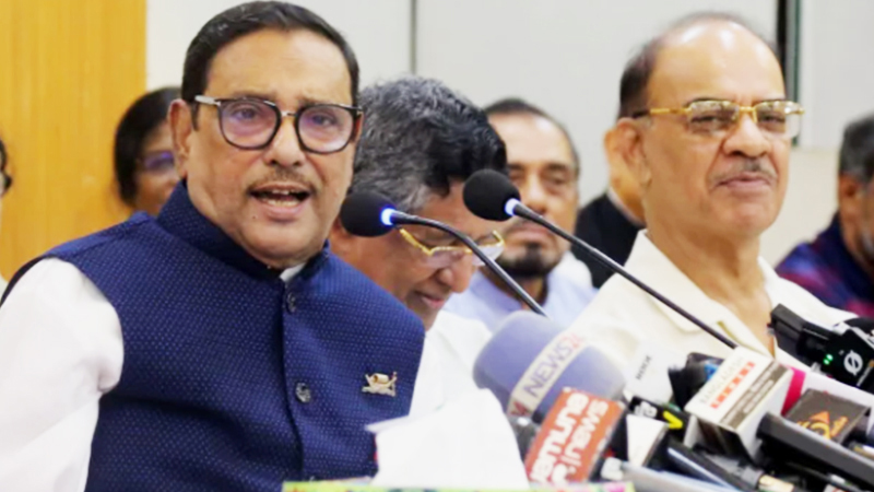 গণতন্ত্র ও আইনের শাসনের প্রতি শ্রদ্ধাবোধ নেই বিএনপির: ওবায়দুল কাদের