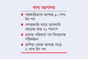 চালের বিকল্প হিসেবে গম আমদানি করছে সরকার
