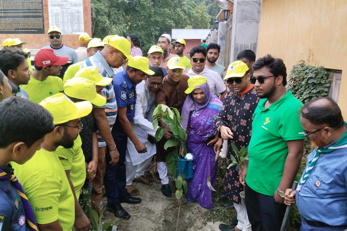 কুষ্টিয়া খোকসা উপজেলাব্যাপী বৃক্ষ রোপন কর্মসূচী উদ্বোধন