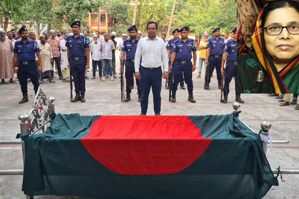 রাষ্ট্রীয় মর্যাদায় কুষ্টিয়ার নারী মুক্তিযোদ্ধা লুলু ই ফেরদৌস এর দাফন সম্পন্ন 