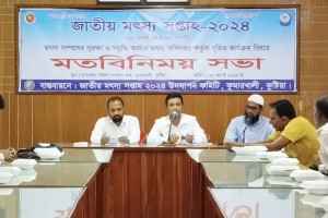 কুমারখালীতে মৎস্য সপ্তাহ উপলক্ষে মতবিনিময় সভা