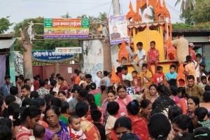 কুমারখালীতে উৎসবমুখর পরিবেশে রথযাত্রা অনুষ্ঠিত