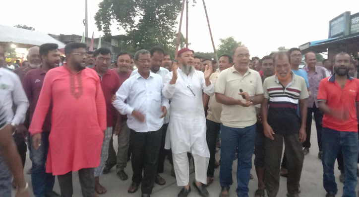 জাসদ সভাপিত হাসানুল হক ইনুর গ্রেপ্তারে মিরপুরে বিএনপি’র আনন্দ মিছিল 