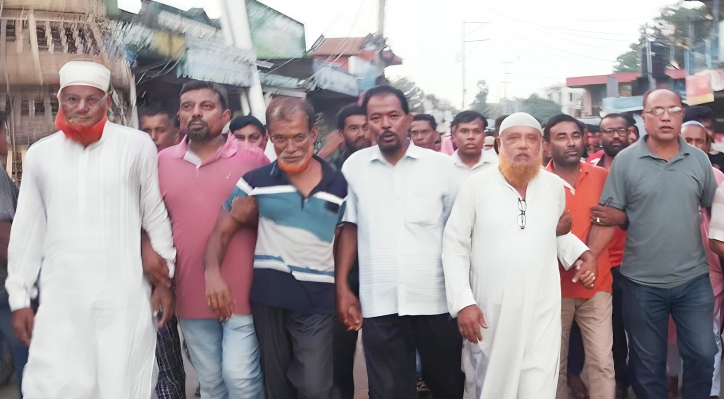 মিরপুরে হাসানুল হক ইনু’র ফাঁসির দাবীতে পৌর বিএনপি’র বিক্ষোভ মিছিল
