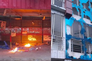 কুষ্টিয়ায় হানিফ এমপির বাড়িতে হামলা-ভাংচুর ও আগুন