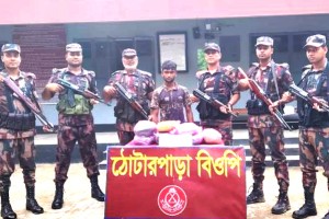 কুষ্টিয়ায় বিজিবি কর্তৃক মাদক কারবারী আটক  
