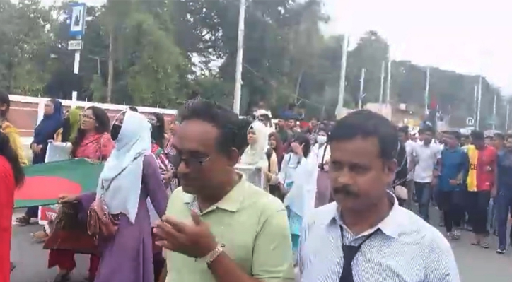 কুষ্টিয়ায় শহীদি মার্চ কর্মসূচিতে এ্যাড. অপু