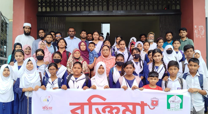 রক্তিমার বিনামূল্যে রক্তের গ্রুপ ও সচেতনতা মূলক ক্যাম্পেইন
