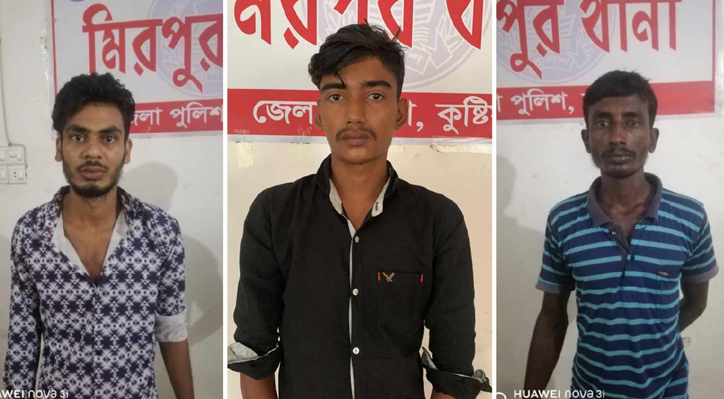 মিরপুরে পুলিশের অভিযানে তিন ওয়ারেন্ট আসামি আটক