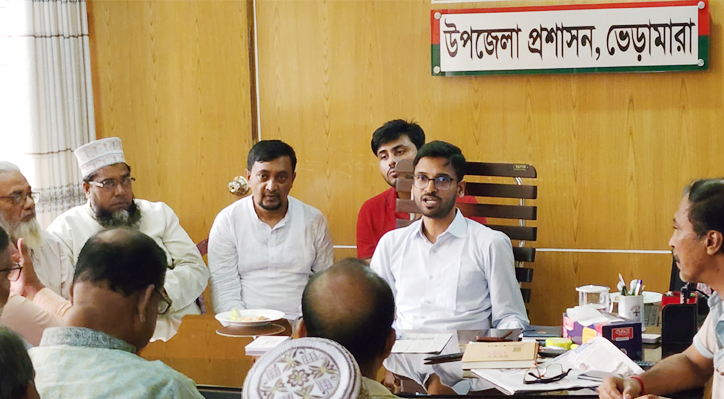 ভেড়ামারায় দুর্গাপূজা উদযাপন  উপলক্ষে প্রস্তুতিমূলক সভা