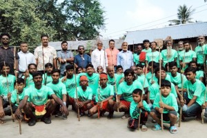 কুষ্টিয়ায় গ্রামবাংলার ঐতিহ্যবাহী লাঠি খেলা শুরু