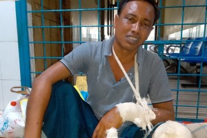 কুষ্টিয়ার কুমারখালীতে আ.লীগ পন্থী সন্ত্রাসীদের গুলিতে যুবক আহত