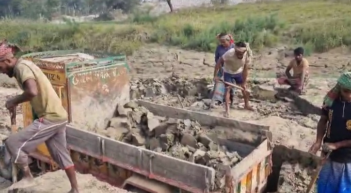 কুমারখালীতে অবৈধ মাটি খেকোর উৎপাতে চর কাটতে অক্ষম বৈধ ইজারাদার