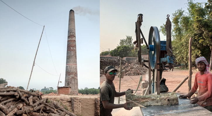 কুষ্টিয়ায় প্রশাসনকে বৃদ্ধাঙ্গুলি দেখিয়ে বছরের পর বছর চলছে অবৈধ ইটভাটা 