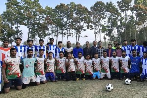 পিয়ারপুরে হাজী মহাম্মদ আলী স্মৃতি ফুটবল টুর্ণামেন্টের উদ্বোধন