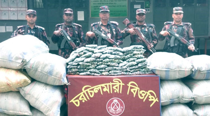 দৌলতপুরে বিজিবির অভিযানে বিপুল পরিমাণ ভারতীয় আতশবাজি জব্দ