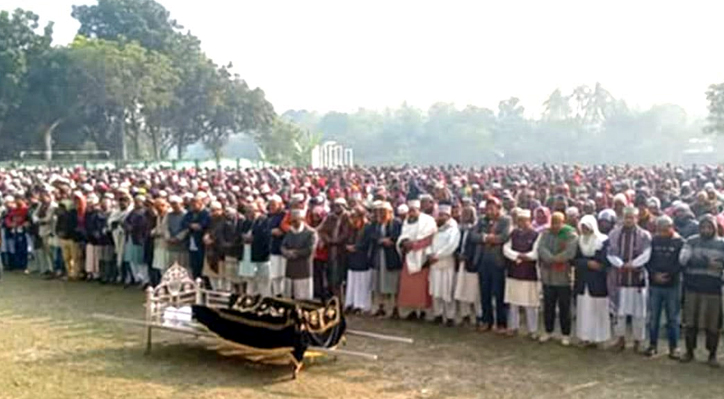 মিরপুরে জামাতের সমাবেশে বিএনপির হামলায় নিহত খোকন মোল্লার দাফন সম্পন