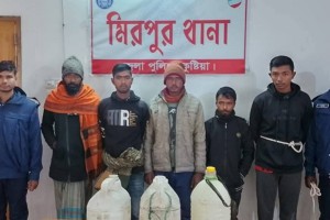 মিরপুরে এজাহার ভুক্ত ২ আসামিসহ গ্রেফতার ৭