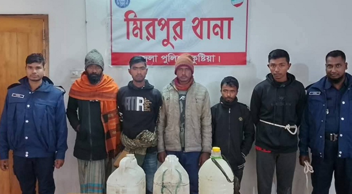 মিরপুরে এজাহার ভুক্ত ২ আসামিসহ গ্রেফতার ৭