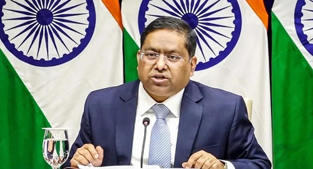 ভারতের পররাষ্ট্র মন্ত্রণালয়ের মুখপাত্র রণধীর জয়সওয়াল। ছবি: সংগৃহীত