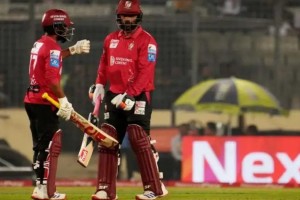 মিরপুর শেরেবাংলা জাতীয় ক্রিকেট স্টেডিয়ামে অনুষ্ঠিত ফাইনালে তামিম ইকবাল। ছবি: সংগৃহীত