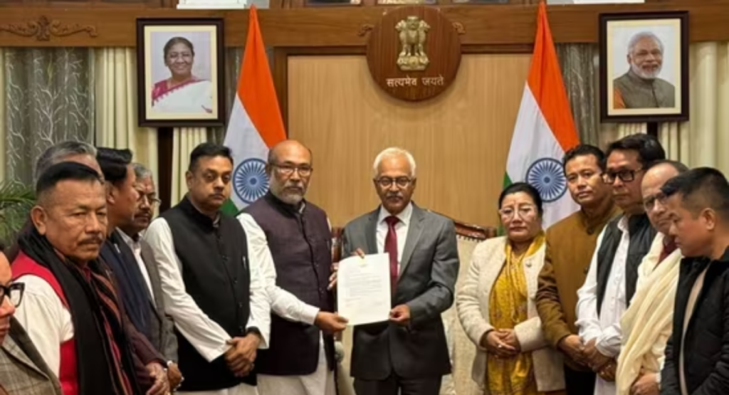 পদত্যাগ করেছেন মণিপুরের মুখ্যমন্ত্রী এন বিরেন সিং 3 ছবি: হিন্দুস্থান টাইমস্
