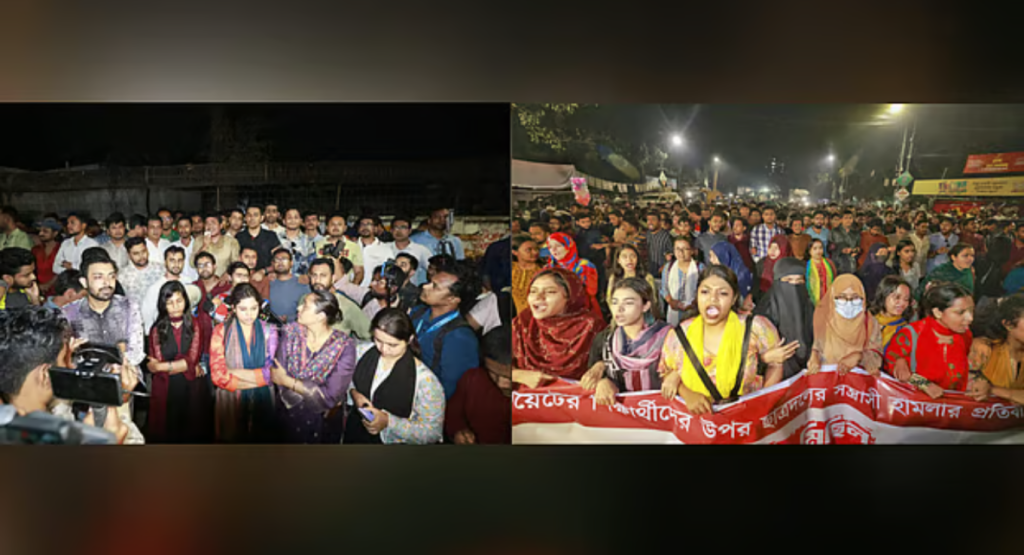 কুয়েটে হামলার ঘটনায় ঢাবিতে পাল্টাপাল্টি বিক্ষোভ 3 image 1200x650 20 1739894495 কুয়েটে হামলার ঘটনায় ঢাবিতে পাল্টাপাল্টি বিক্ষোভ