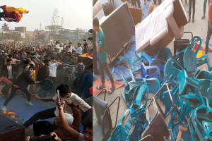 বরিশালে বিপিএল উৎসবে চেয়ার ছোঁড়াছুঁড়ি, আহত অর্ধশতাধিক