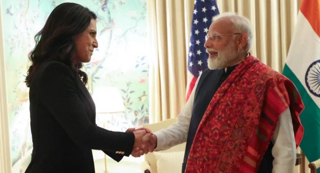 মোদি-তুলসী বৈঠকে আলোচনার বিষয়ে যা জানা গেলো 3 modi 1739434956 মোদি-তুলসী বৈঠকে আলোচনার বিষয়ে যা জানা গেলো
