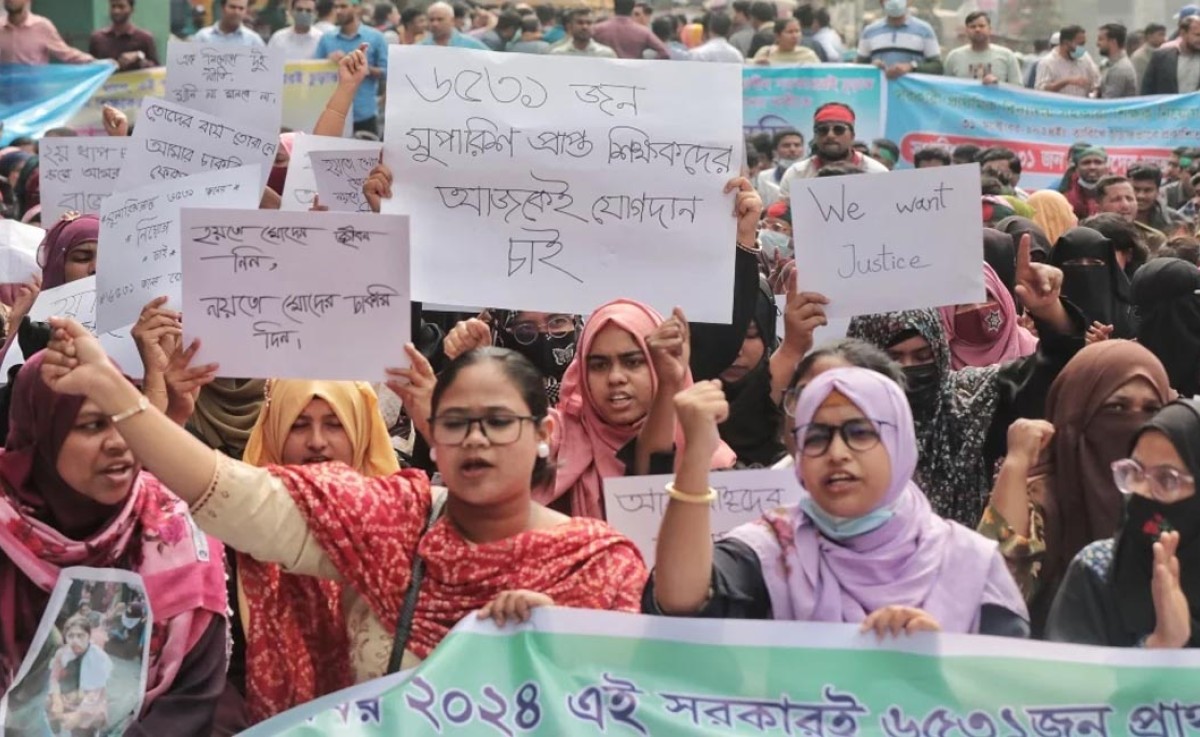 কর্মসূচি চালিয়ে যাওয়ার ঘোষণা প্রাথমিকের নিয়োগ বাতিল হওয়া প্রার্থীদের