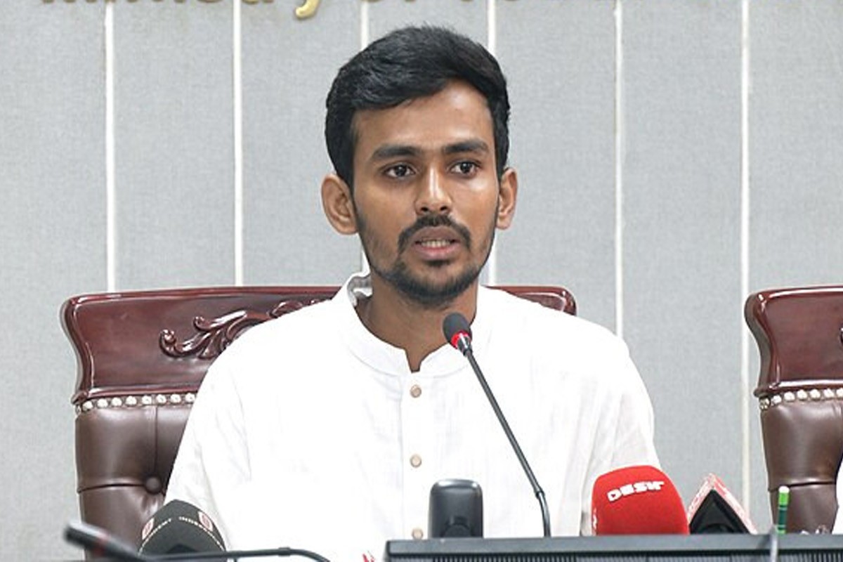 স্থানীয় সরকার, পল্লী উন্নয়ন ও সমবায় উপদেষ্টা আসিফ মাহমুদ সজীব ভূঁইয়া।  ছবি: সংগৃহীত
