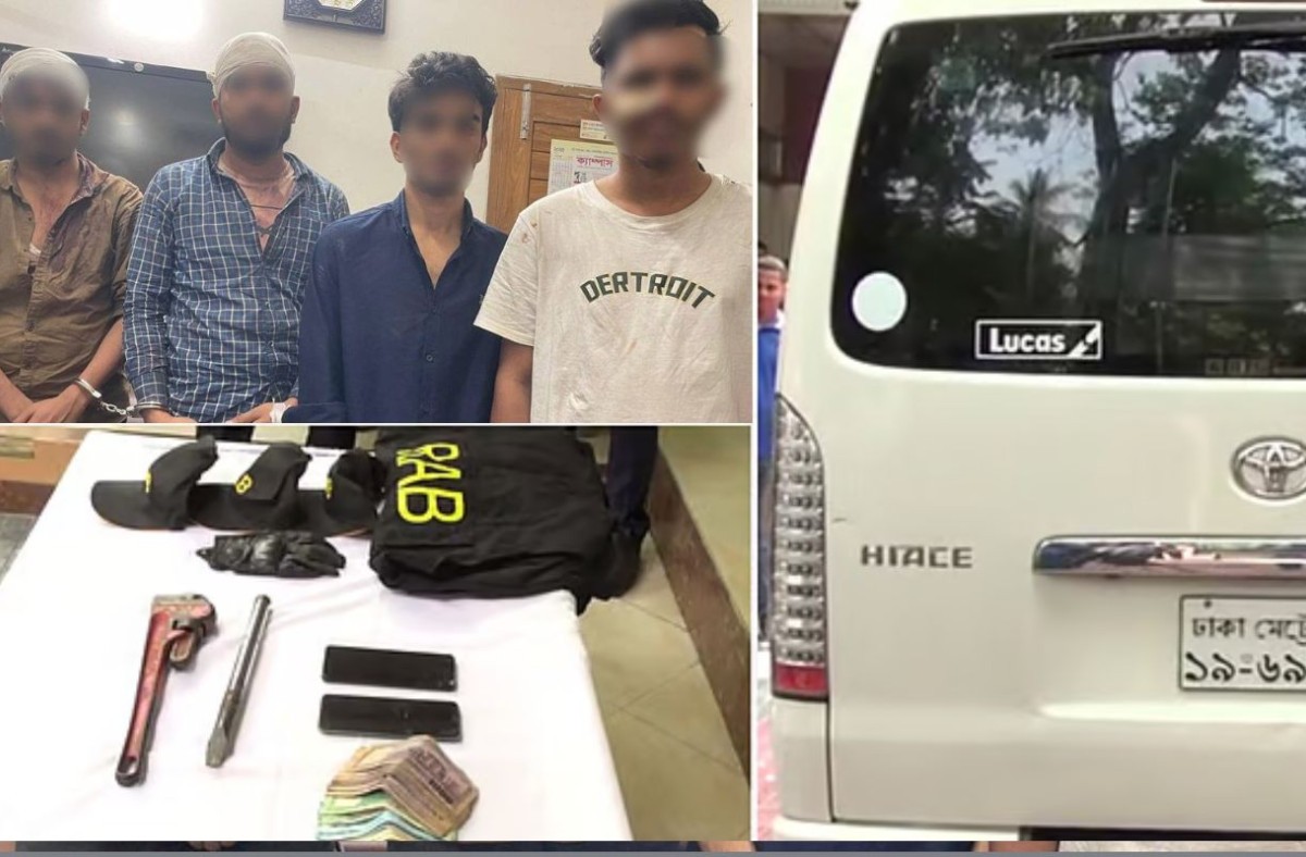 ধানমন্ডিতে র‌্যাব পরিচয়ে দুর্ধর্ষ ডাকাতি, গ্রেপ্তার ৬