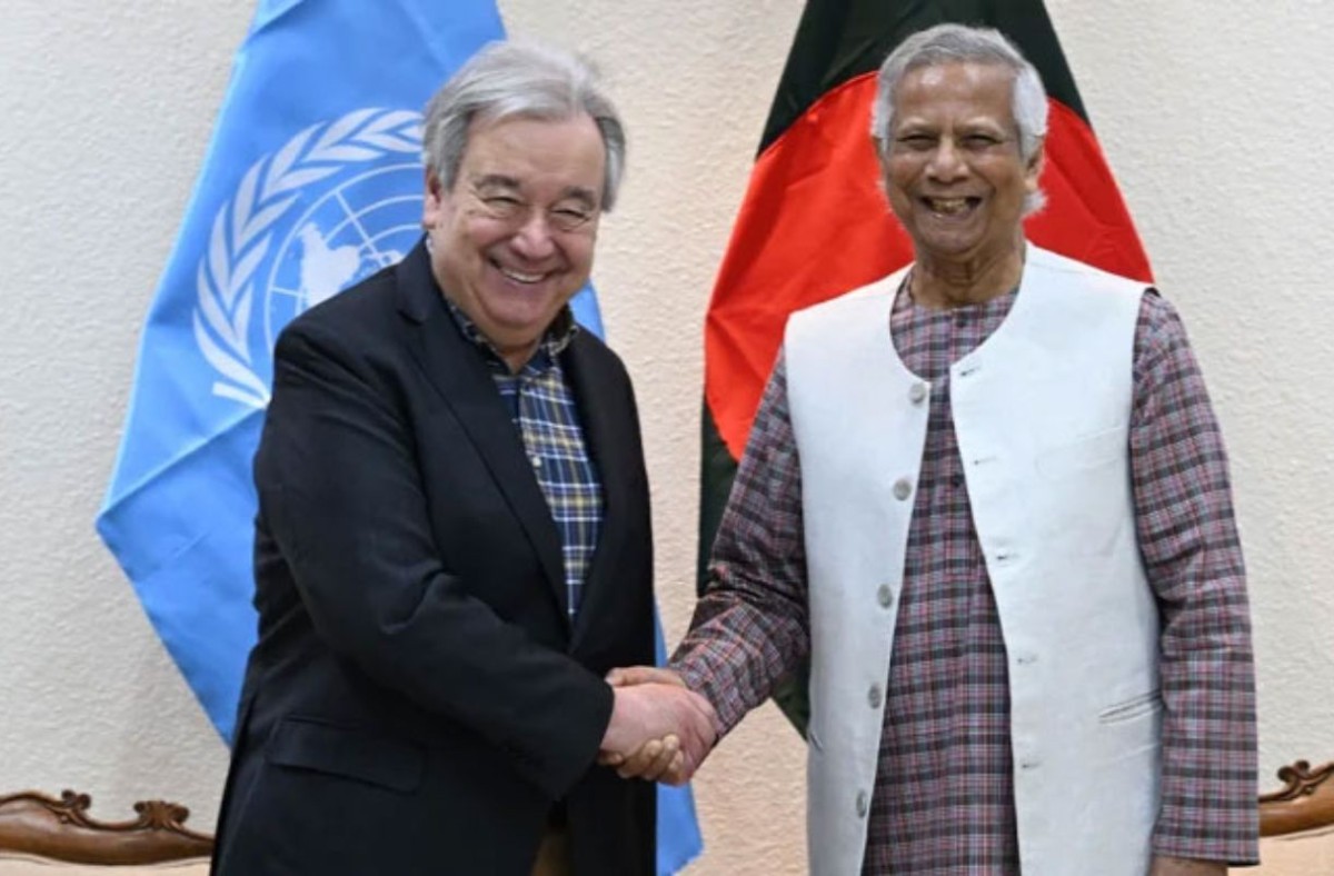ঢাকা ছাড়ার আগে প্রধান উপদেষ্টাকে ফোন জাতিসংঘ মহাসচিবের
