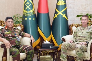 সেনাপ্রধানের সঙ্গে ইউএস আর্মি অফিসারের সৌজন্য সাক্ষাৎ