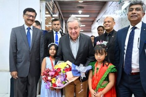 চার দিনের সফরে ঢাকায় জাতিসংঘ মহাসচিব