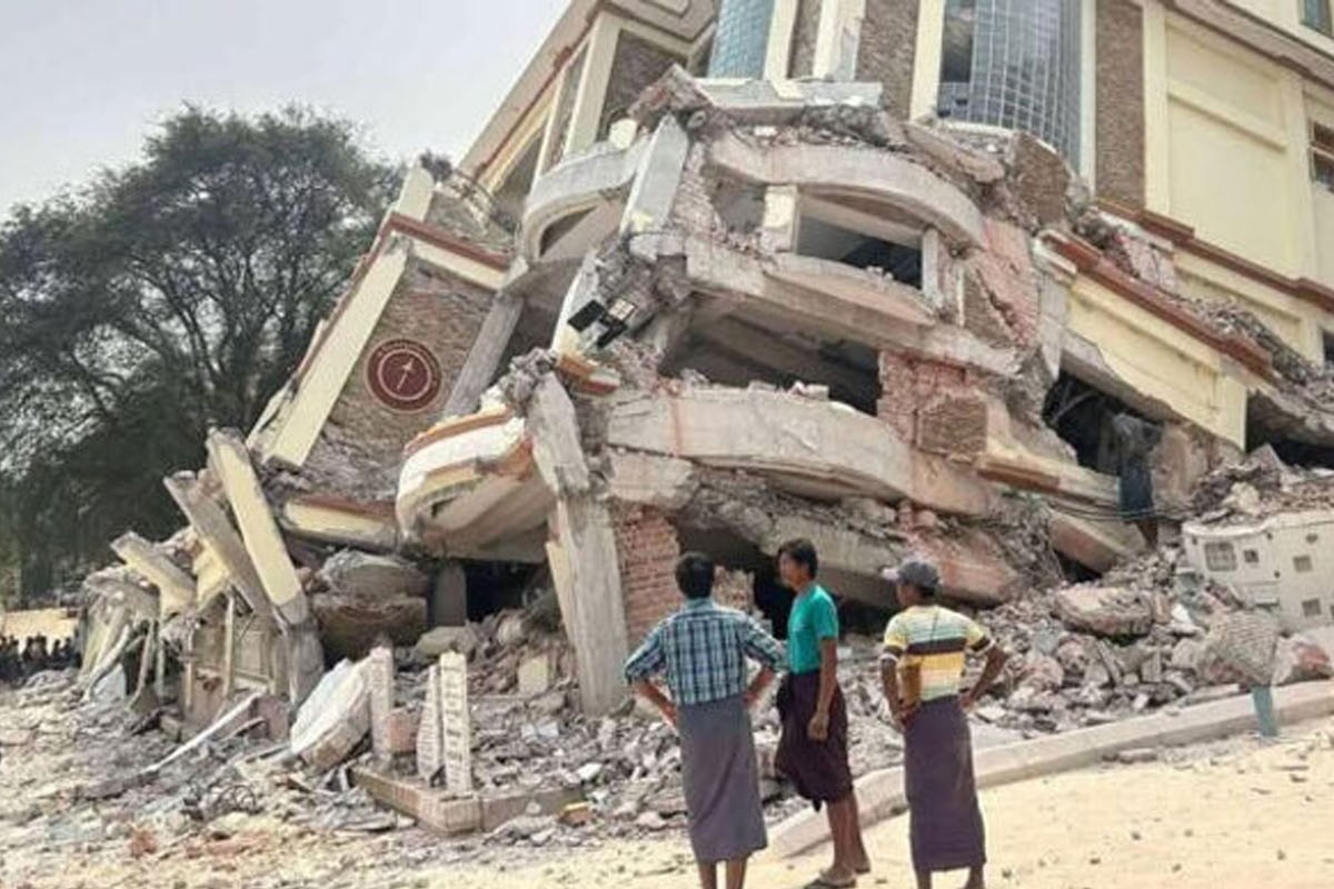 মিয়ানমারে ভূমিকম্পে নিহতের সংখ্যা বৃদ্ধি পেয়ে হাজার ছাড়ালো