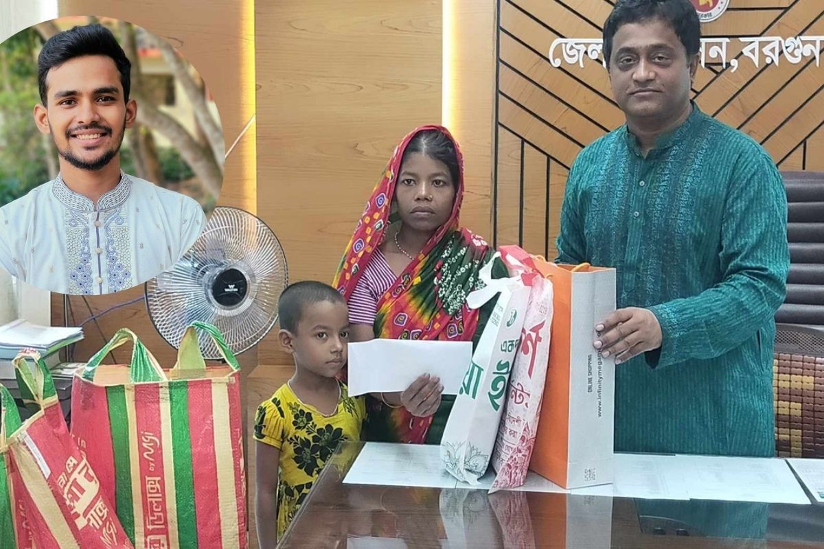 সেই মন্টু দাসের পরিবারকে ঈদ উপহার দিলেন উপদেষ্টা আসিফ মাহমুদ