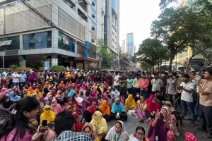 শ্রমসচিবের আশ্বাসে আন্দোলন স্থগিত করেন টিএনজেড গ্রুপের শ্রমিকরা