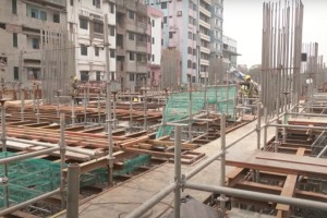 কমলাপুরে নির্মাণাধীন মেট্রোরেল স্টেশন থেকে পড়ে শ্রমিকের মৃত্যু