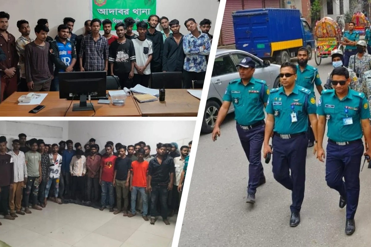 মোহাম্মদপুর ও আদাবরে বিশেষ অভিযানে গ্রেপ্তার ৭১