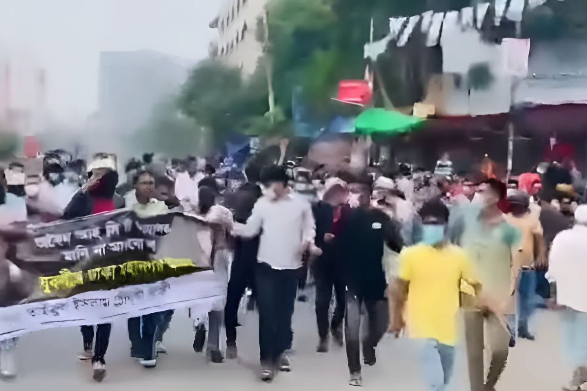 মিরপুরে যুবলীগের ঝটিকা মিছিল
